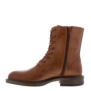 Carl Scarpa Rosemarie Tan Leather Lace Up Ankle Boots